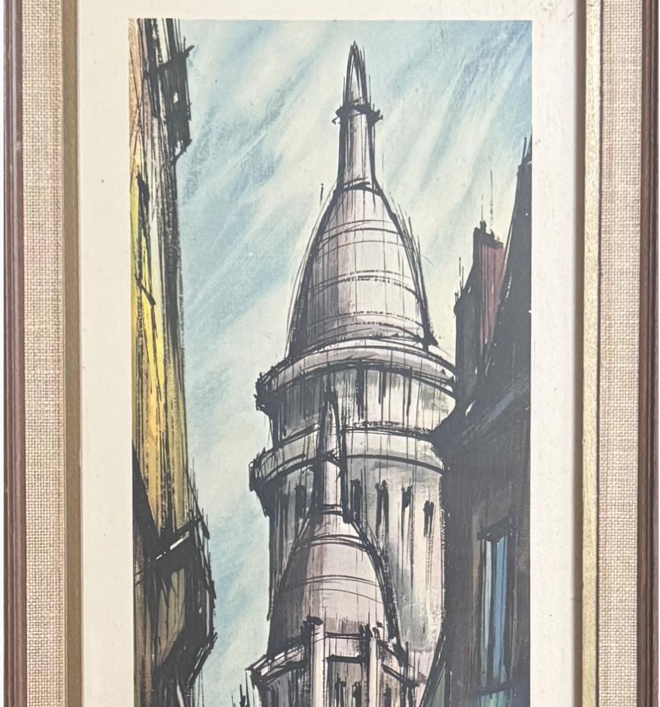 Vintage F. Depresle Mid Century Lithograph "Sacré-Cœur"