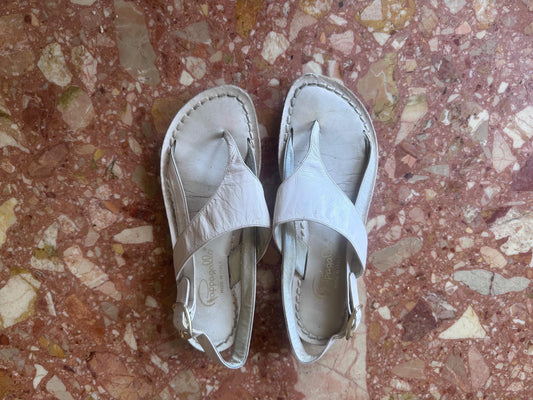 Vintage 70s Ivory Pappagallo Sandals