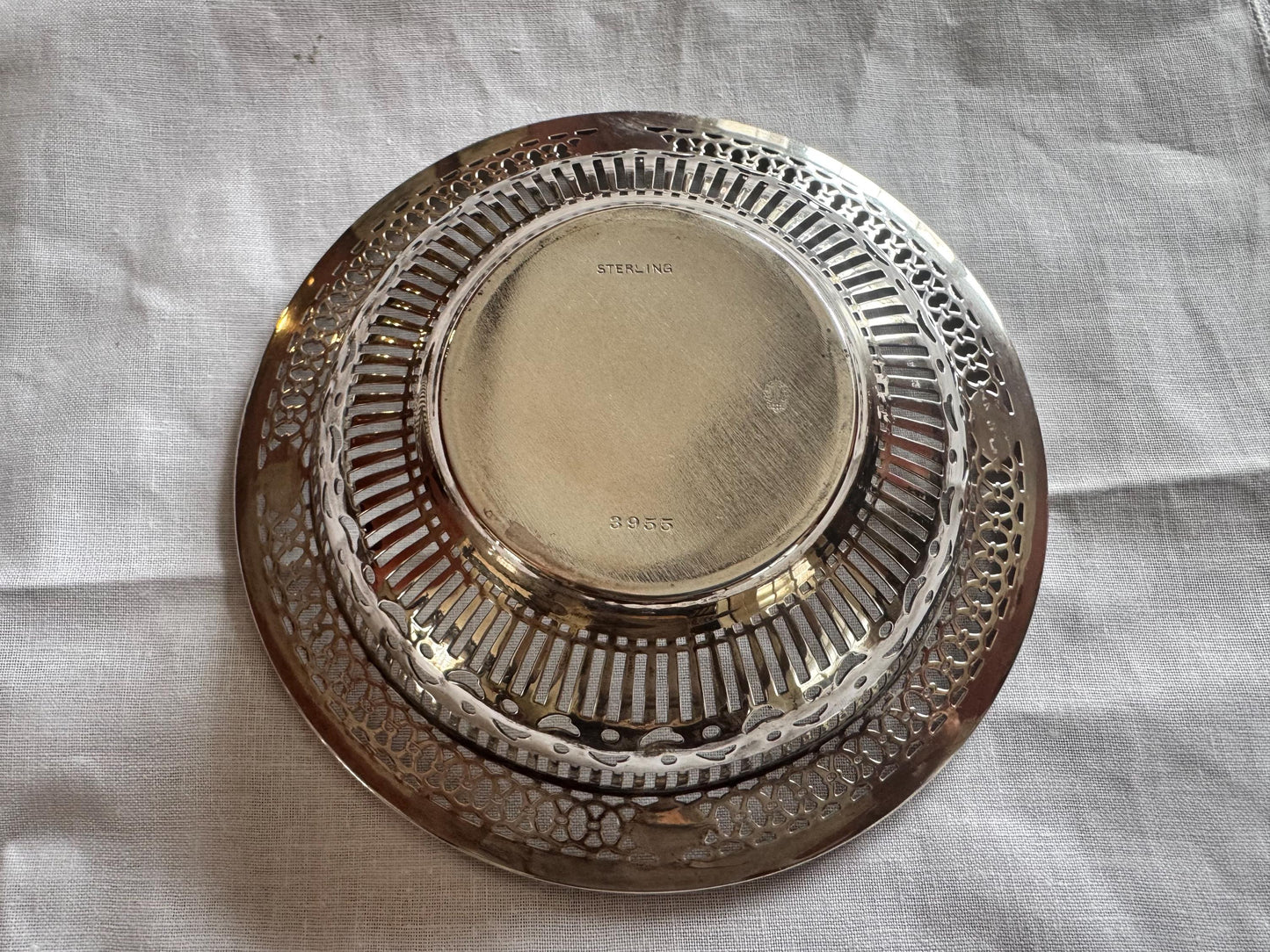 Pair of Watson Sterling Silver Pierced Candy Dishes