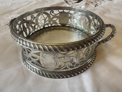 Edwardian Sterling Silver Bottle Coaster