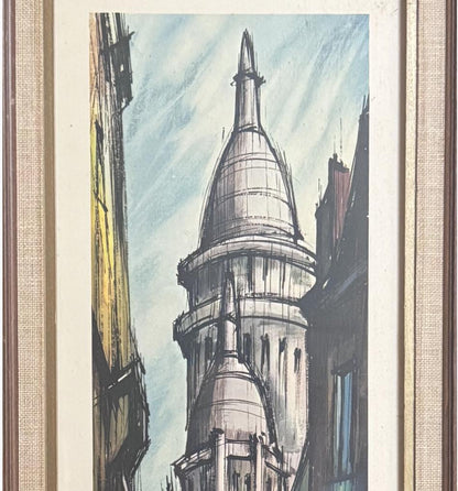 Vintage F. Depresle Mid Century Lithograph "Sacré-Cœur"