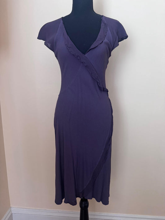 90s Ghost London Wrap Midi Dress