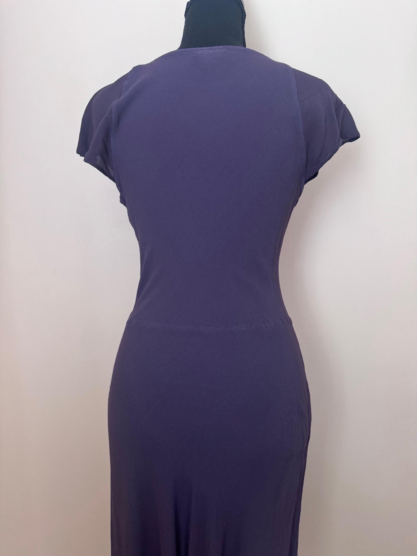 90s Ghost London Wrap Midi Dress