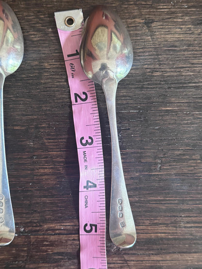 Hallmarked 1814 Georgian Sterling Silver Teaspoons (Set of 4)
