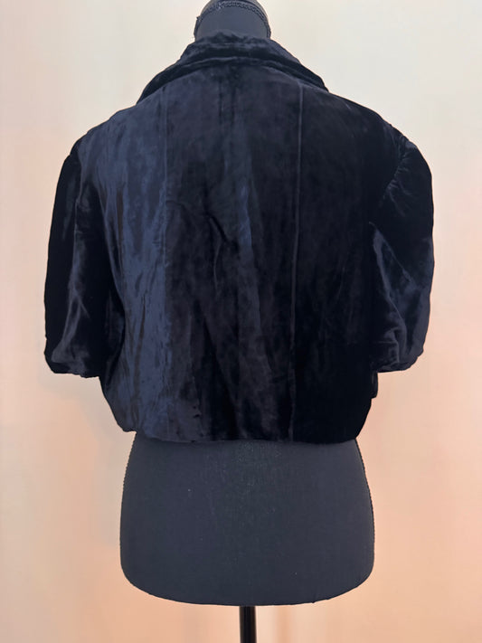 1930s Velvet Bolero Jacket