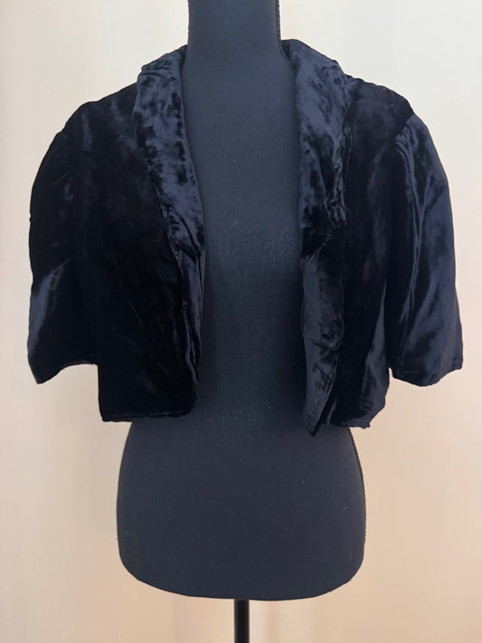 1930s Velvet Bolero Jacket