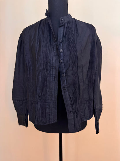 Victorian Pintuck Mourning Blouse