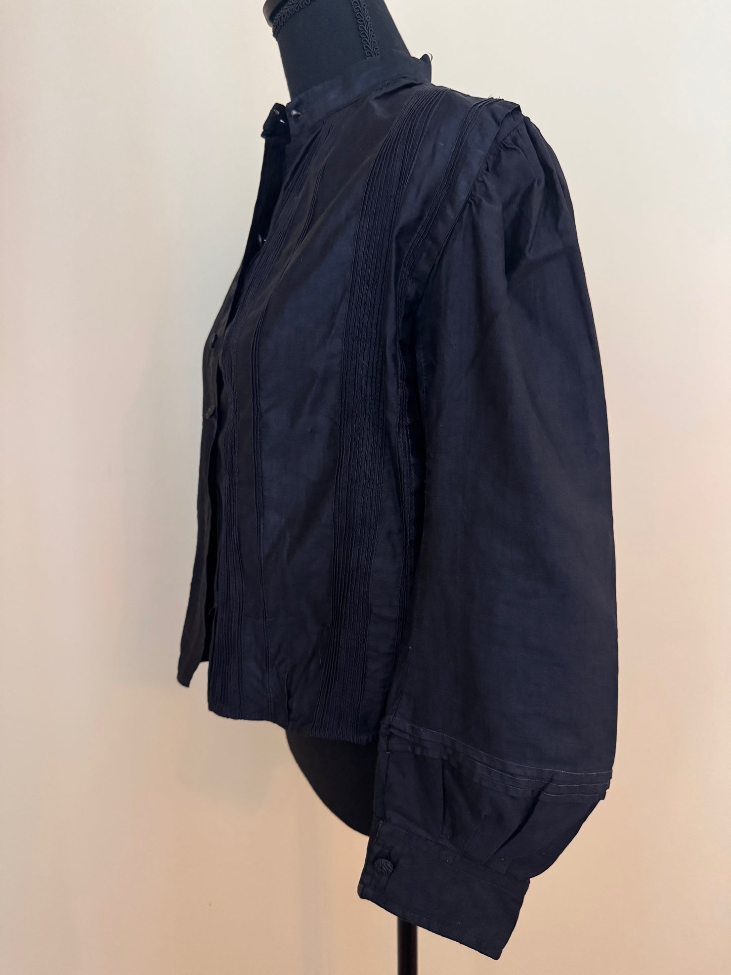 Victorian Pintuck Mourning Blouse