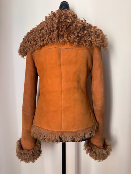 Vintage Y2K Gianfranco Ferre Curly Shearling Jacket