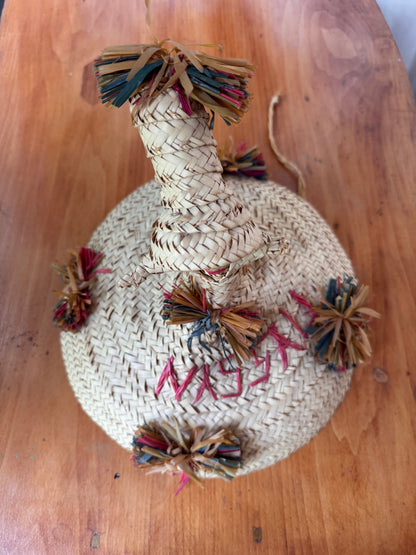 Vintage Nassau Bahamas Straw Souvenir Hat
