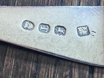 Hallmarked 1814 Georgian Sterling Silver Teaspoons (Set of 4)