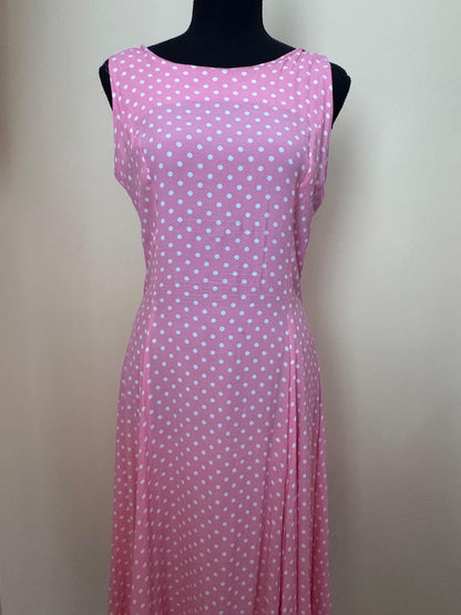 1980s Guy Laroche Paris Polka Dot Dress