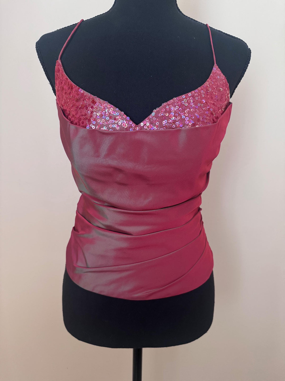 Y2K John Charles Sequin Bustier Top