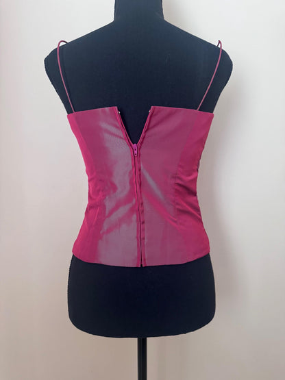 Y2K John Charles Sequin Bustier Top