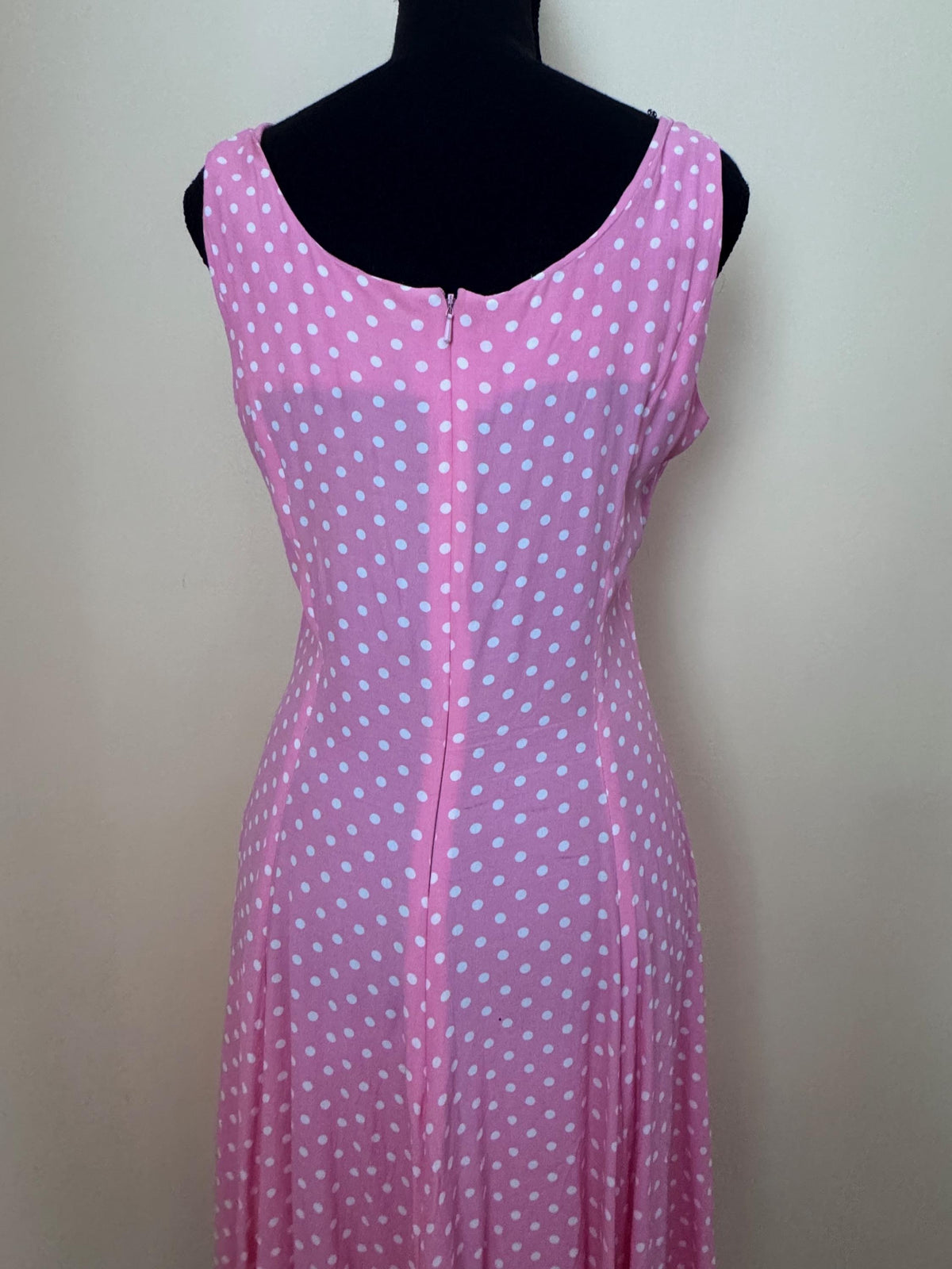 1980s Guy Laroche Paris Polka Dot Dress