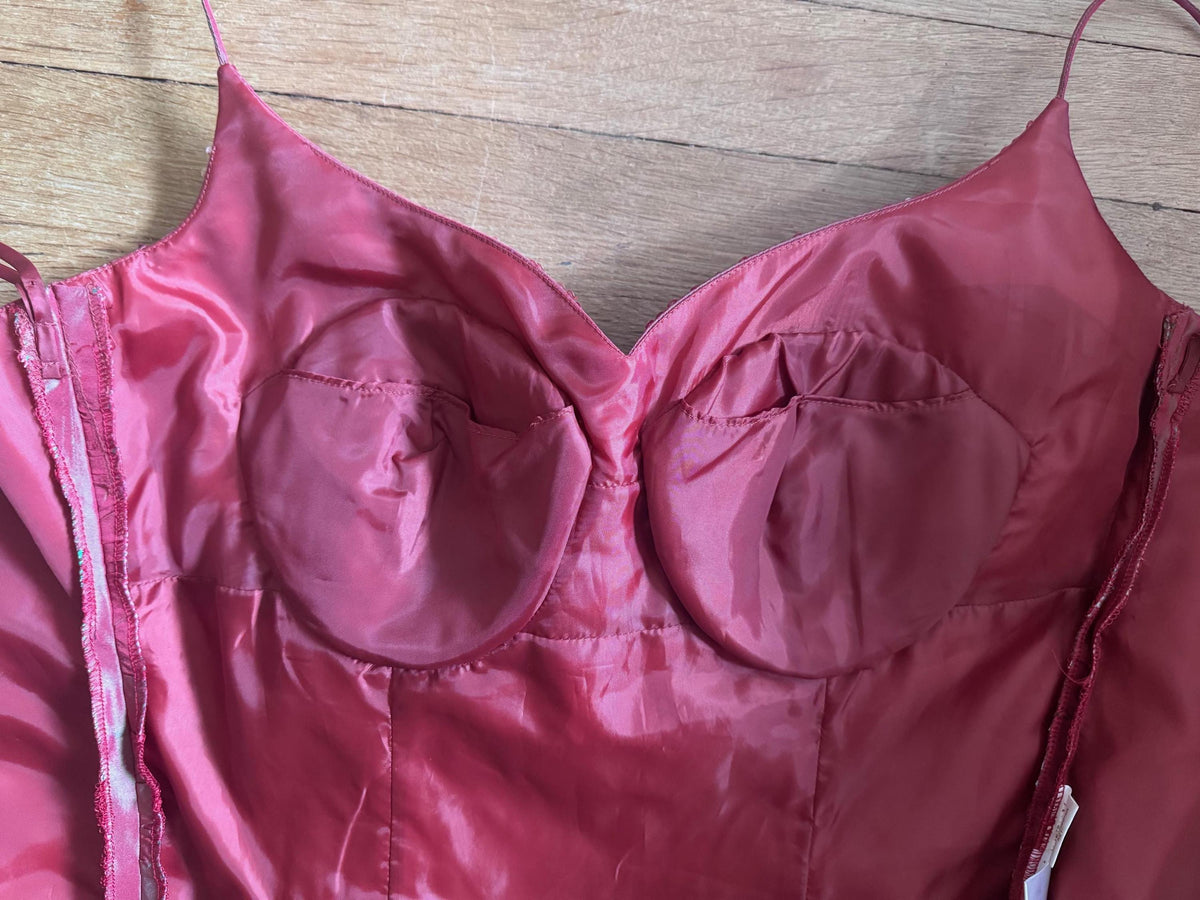 Y2K John Charles Sequin Bustier Top